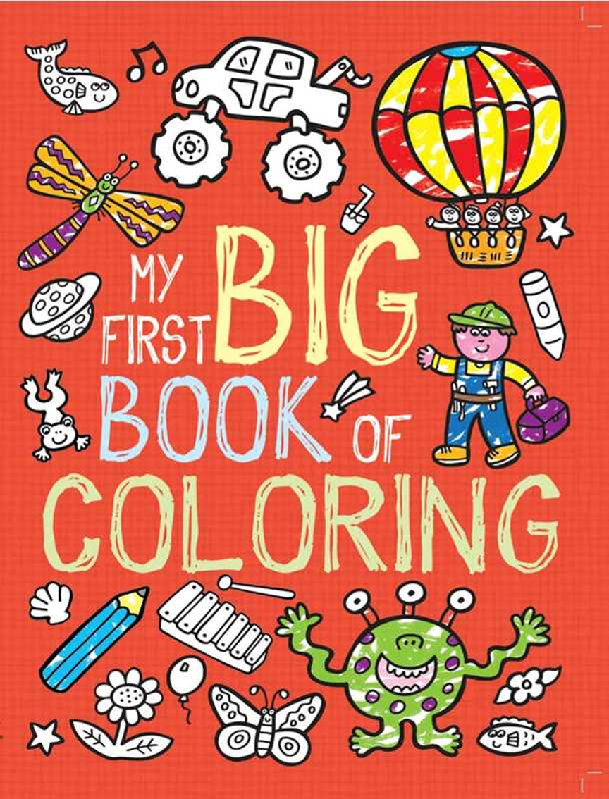 My Big Blue Book of Coloring: with over 90 coloring pages