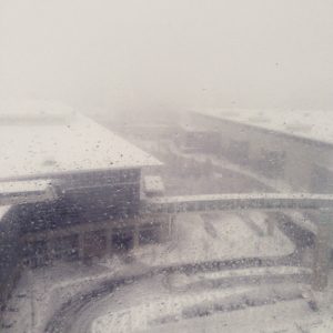 The view from the convention center last year in Chicago at ALA Midwinter, so snowy!
