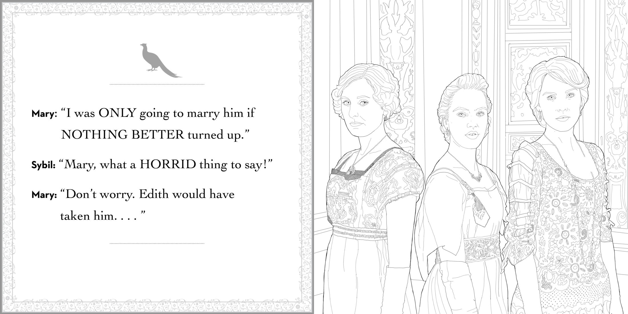 Downton Abbey Coloring Book | little bee books