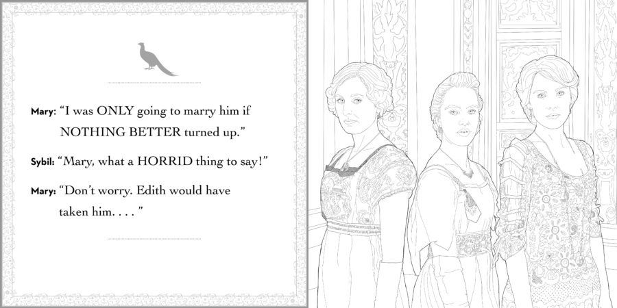 Downton Abbey Coloring Book - little bee books