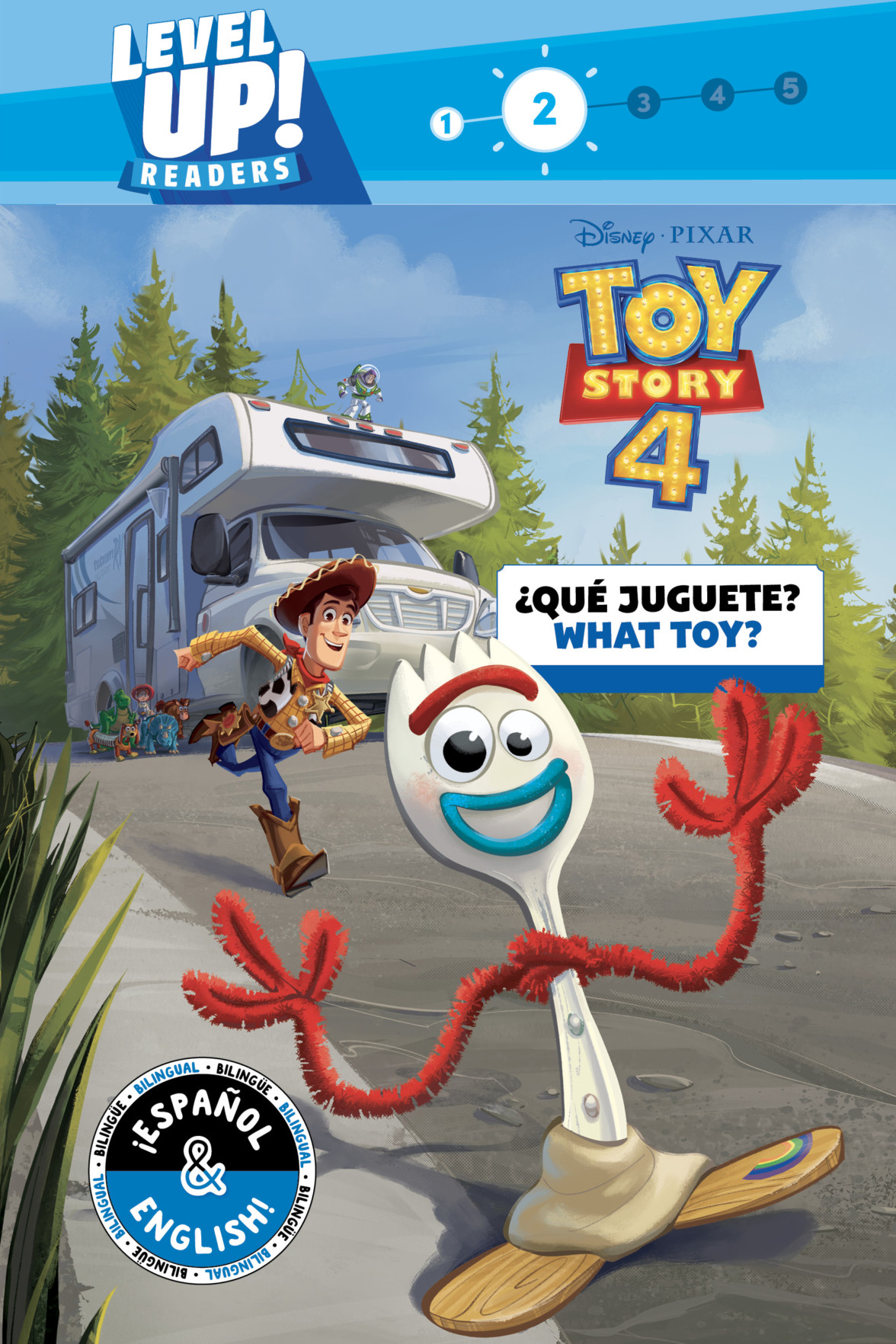 toy story 4 book with figures